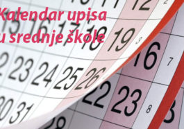 Kalendar upisa u srednje škole 2018/2019